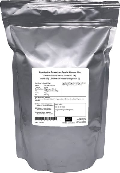 Wortel Sap Concentraat Poeder - 1 Kg - Holyflavours