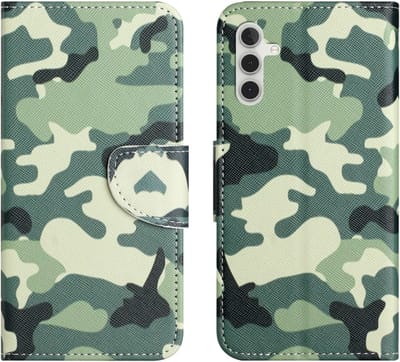 Coverup Hoesje - Geschikt voor Samsung Galaxy A17 / A26 Hoesje - Coverup Book Case - Camouflage