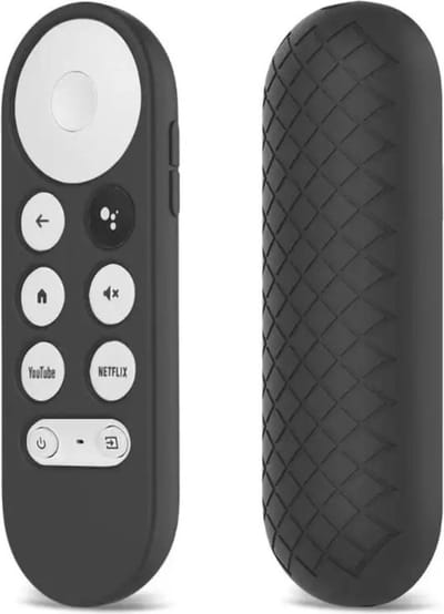 Zwart - Luxe Siliconen Soft Case Cover Hoesje Geschikt Voor Afstandsbediening Google Chromecast (2020-heden) - Bescherming tegen krassen & stoten