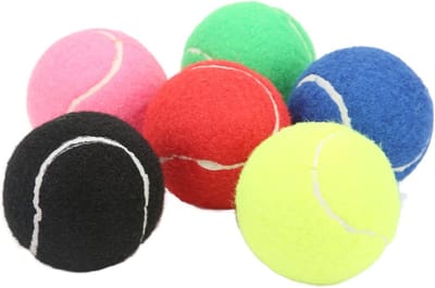 Kleurige Tennisballen voor Training en Wedstrijden, Waterdichte Buitenlaag, Set van 6 Stuks, Ideaal voor Sport en Recreatie