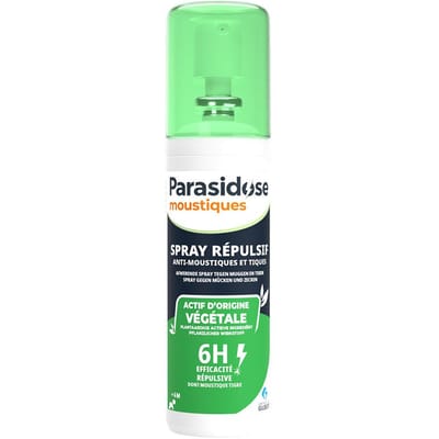 Parasidose Moustiques Tropische en Gematigde Zone Anti-Muggen en Teken Spray 100 ml