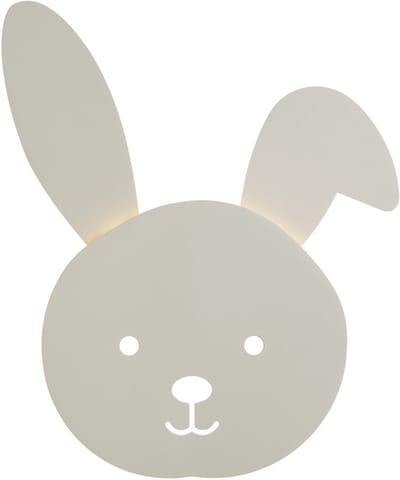 QAZQA animal faces - Voor kinderen Dimbare LED Wandlamp met Dimmer voor binnen - 1 lichts - L 33.7 cm - Beige - Kinderkamer