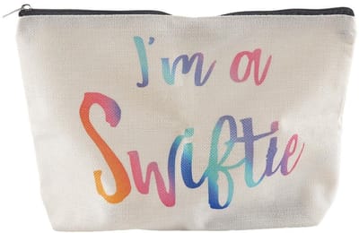 Dailygoods- Make-uptasje met spiegel - Draagbare Cosmetische Tas - Lichtgewicht - Groot Capaciteit - Dubbelzijdig Ontwerp - Geschikt voor Muziekliefhebbers - Cosmetica Tas