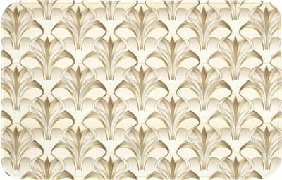 WC mat 80x50 cm - Antislip - Ornament - Barok - Goud - Toiletmat - Vloermat - Douchemat - Toilet tapijt - Toiletmatten