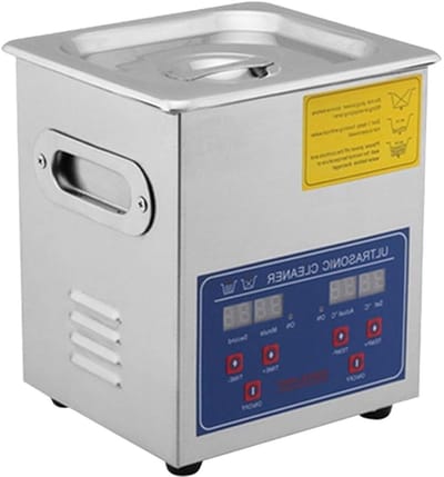 Ultrasone reiniger - Sieraden reiniger - Snel en grondig reinigen - Verwarmen en ultrasoon tegelijk - 3 liter capaciteit - Zilver