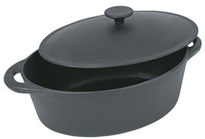 Gietijzeren kookpan 28 cm, zwart - duurzame en veelzijdige braadpan voor elke keuken