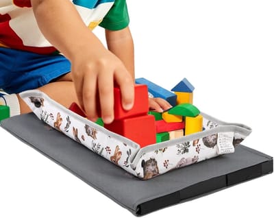 Vliegtuig Dienbladhoes - Reis Organizer - Hygiënisch Reizen - Anti-val Tabletvak - 32 x 21 cm - Konijntje