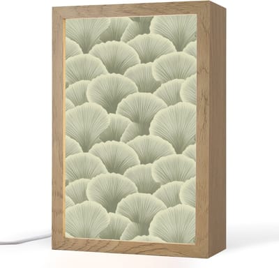 Tafellamp 20x30 cm - LED lamp - Waaier - Blad - Groen - Decoratieve tafellampen - Dimbaar - Tafellampje slaapkamer - Woonkamer binnen