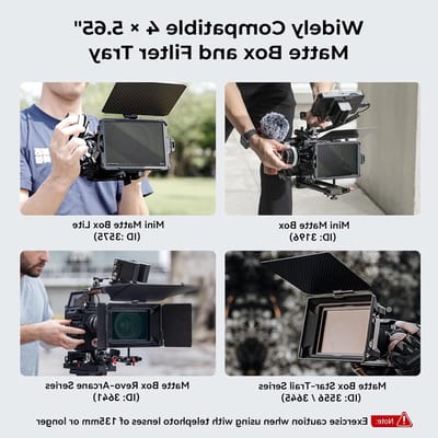 4 x 5.65" Zwart Gediffuseerd Filter 1/4", Droomachtige Film Effecten, 4mm Dikke Multilaag Coating, Geschikt voor Matte Boxen