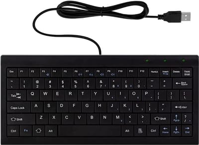 Compact Bedraad Mini Toetsenbord 82 Toetsen met USB voor Windows PC, Laptop en Raspberry Pi