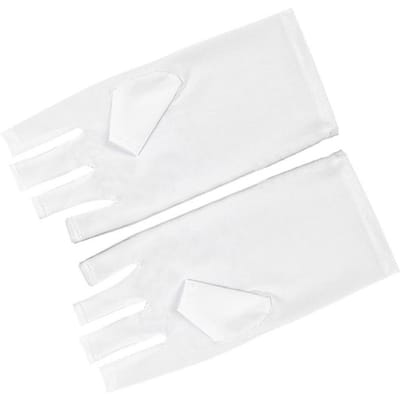 Gants à ongles anti-ultraviolets, protection solaire anti-noir, gants spéciaux jetables sans doigts Short