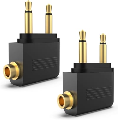 Airplane Adapter voor Universeel Gebruik - Ideaal voor Reizen, Luchtvaartaccessoires en Opladen