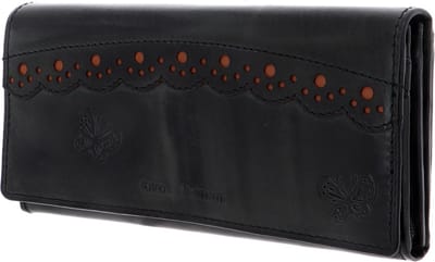bruno banani Leren Portemonnee Ziloo Wallet with Flap Black Zwart