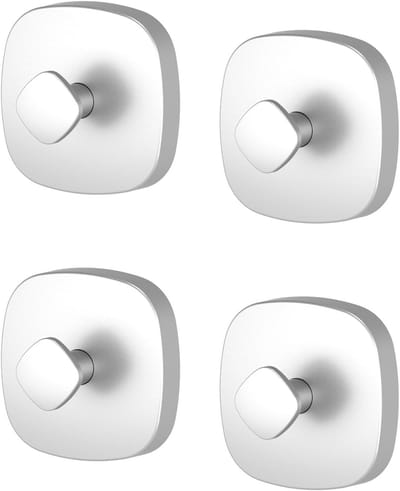 Set van 4 Zuignap Haakjes, Waterdichte Zuignappen, Sterke Haakjes voor Handdoeken, Geschikt voor Ramen, Glas, Keuken en Badkamer, Tot 5 kg Draagkracht, Ideaal voor Glad Wandoppervlak