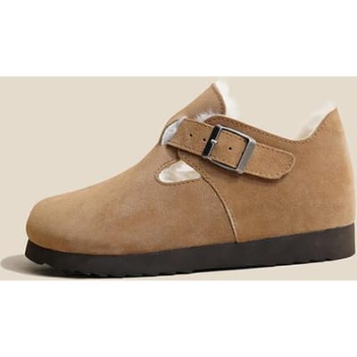 Schoenen Vrouw Flats Ronde Neus Casual Dames Sneakers Instappers Loafers Bont Jurk Winter Retro Instapper Dames winterlaarzen 40