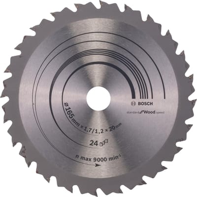 Bosch RUNDSAVKL Ø165X1.7X20 24T SPEEDLINE