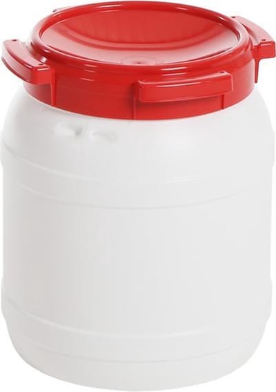 Voerton 15L met rode schroefdeksel