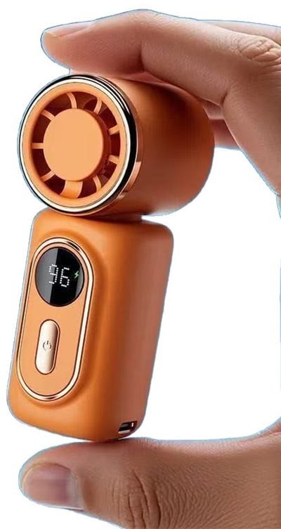 VHV-Stille Clipventilator - Multi 3-in-1 Handventilator met USB - Krachtige Draagbare Mini Ventilator - Lange Batterijduur Klemventilator voor Kinderwagen, Camping, Bureau en Festival