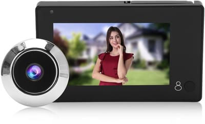 Allecto - Digitale deurspion - Draadloze HD-bewakingscamera - 145° ultra-groothoek - 10,9 cm display - Veiligheid voor thuis - Perfect voor apparte...