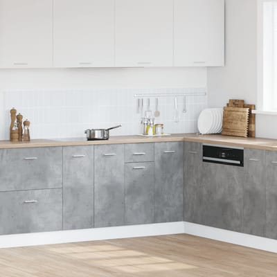 vidaXL - Onderkast - met - lade - Lyon - 40x46x81,5 - cm - bewerkt - hout - betongrijs