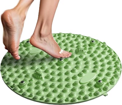 Voetreflexologiekussen - Massage mat - Voetontspanning thuis - Verhoogd deeltjesontwerp - 55 x 20 cm - Blauw