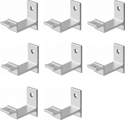 Hermeta leuninghouder - 3541-01 - Aluminium - Keilbout bevestiging - Vlak zadel - 8 stuks