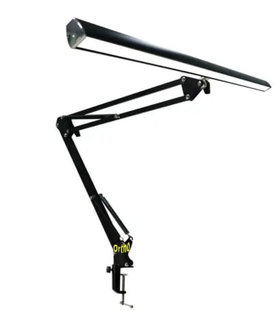 Ortho® - Dimbare Bureaulamp - Leeslamp - Monitor lamp - Thuiswerken - Handwerklamp - Hobbylamp - Borduurlamp - Dubbele lichtbron - LED licht - Zwart