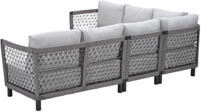 Ariano rope lounge hoekbank - taupe - valley sand