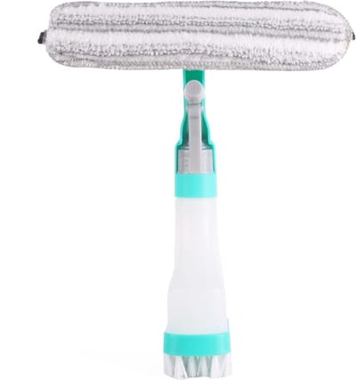 Benson Raamwisser spray 5-in-1 - raamtrekker - spuitfles - schrobber - blauw - kunststof