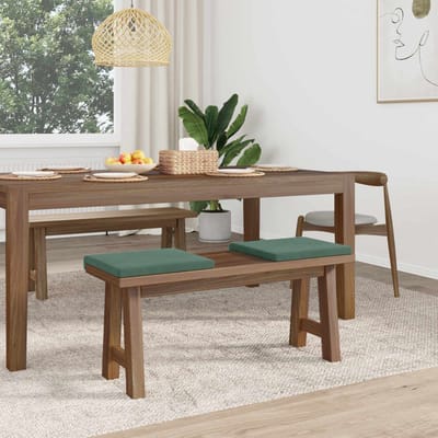 vidaXL - Bankkussen - 2 - st - fluweel - Zeegroen - Diepte - 35 - cm