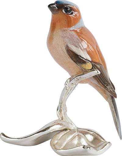 MadDeco – beeldje – vink – verzilverd – voetstuk