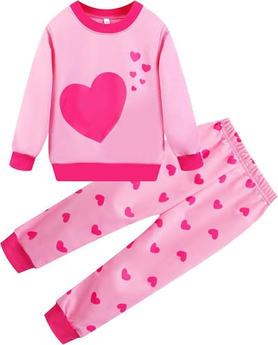 Schattige Meisjes Kledingset met Eenhoorn Sweatshirt en Broek 2-Delig Set voor 3-8 Jaar