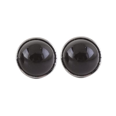 Behave - Oorbellen - Oorstekers - Grijs - 1.3 cm