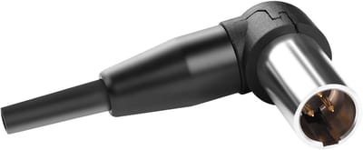 QIANRENON 3 Pin Mini XLR Plug 90° Hoek Soldering Adapter voor Microfoons