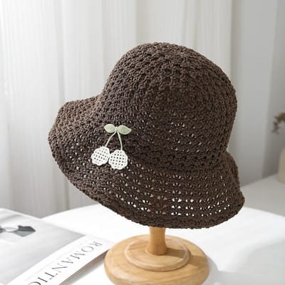 Chapeau de soleil d'été pour femme à large bord respirant Chapeau seau de plage pour protection solaire Voyage et activités de plein air Chapeau de soleil Nouveau (brown,56-58cm) marron
