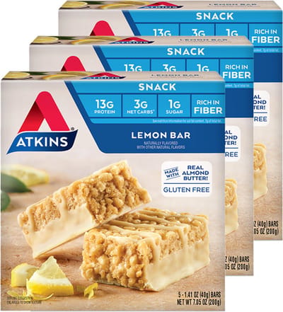 Atkins | Snack Bar | Lemon Bar | 3 stuks | 3 x 40g