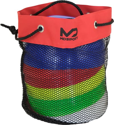 MDsport - Markeerbollenset - Set van 25 - 5 kleuren - Inclusief draagtas