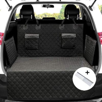 PremiumAutodekens -Autodeken hond achterbank-Kofferbak beschermhoes hond-Beschermhoes Auto- Honden Deken Auto Kofferbak -Waterdicht - Antislip -103*184cm-Zwart-Huisdier speciale kam