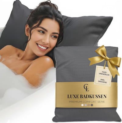 Luxe Badkussen - Dikke en Comfortabele Badkussens voor Hoofd, Nek en Rug - Wasbaar en Sneldrogend - Spa-ervaring Thuis