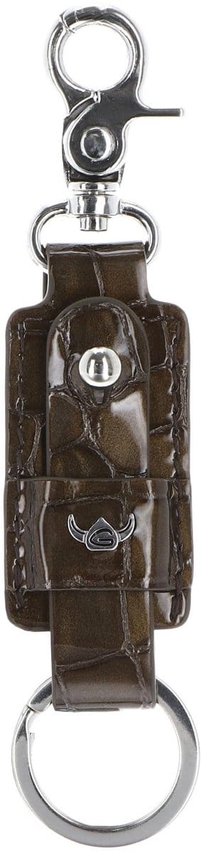 Golden Head Leren sleutelhanger Cayenne Schlüsselanhänger 5156 Toffee bruine