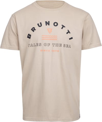 Brunotti - Leeway - T-Shirt Feather Grey - 100% Katoen - Regular Fit - L
