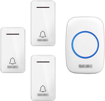 Draadloze Deurbel - Gongset Plug-in - Bezoekers Ontvangen - 200 Meter Bereik - 1 Ontvanger - Wit