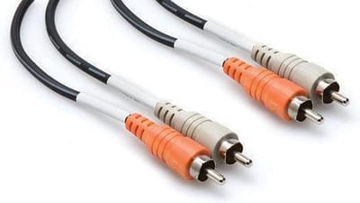 Hosa tulp-tulp audio kabel, stereo, 2 meter, CRA-202