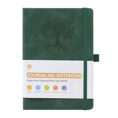 Dailygoods- Dagboek A5 - Hoogwaardig PU-leer - 192 pagina's - Geschikt voor schrijven - Stijlvol design - Duurzaam papier - Notitieboek