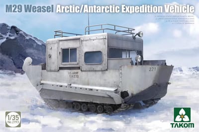 Takom Modelbouwpakket Militaire voertuigen - 2193 M29 Weasel Arctisch/Antarctisch Expeditievoertuig Plastic - 1:35 - Modelbouw