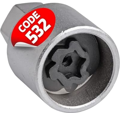 Velgslot Adapter voor VW - Wielbeveiliging en Demontage Gereedschap