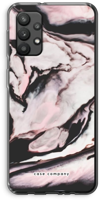 Case Company® - Hoesje geschikt voor Samsung Galaxy A32 4G hoesje - Roze stroom - Soft Cover Telefoonhoesje - Bescherming aan alle Kanten en Schermrand