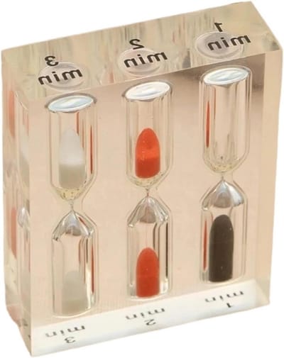 Zandloper Timer - Zandlopers Set - Tijd Meten - Klassiek Design - 2 Stuks - Helder