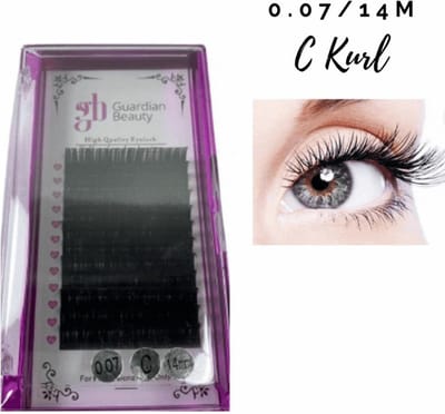 Guardian Beauty Wimpers Extensions - 14mm - 0.07 C Krul