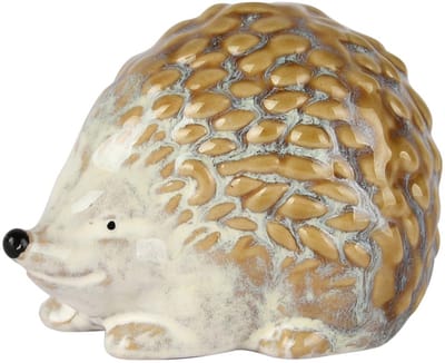 Dekoratief | Egeltje, wit/grijs/beige, porselein, 10x7x7cm | A255102